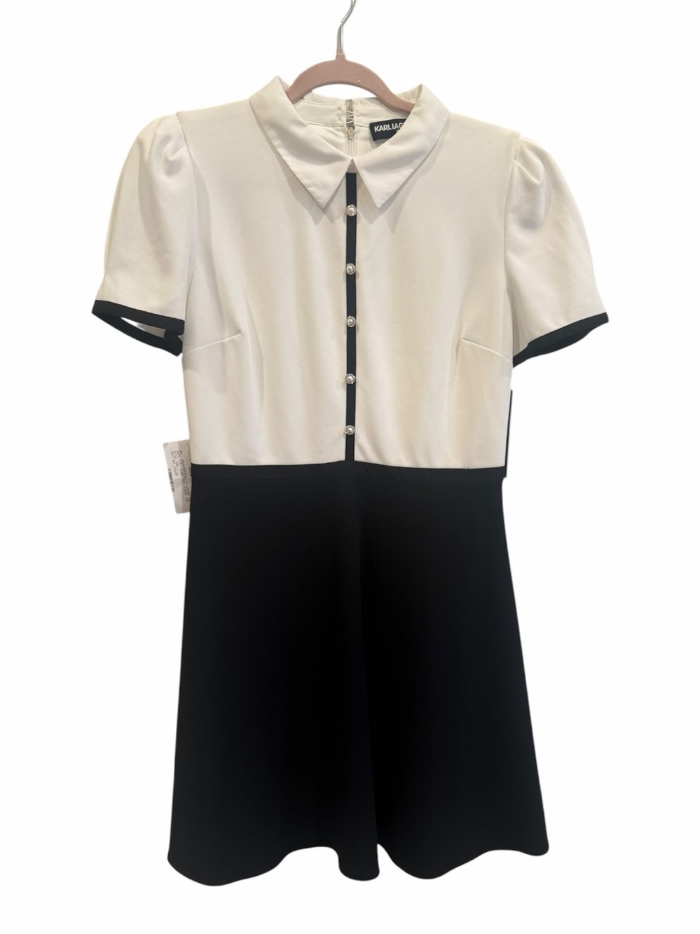 Karl Lagerfeld Paris Colorblock Fit & Flare Dress Size 10